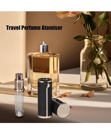 Kinwodon Travel Perfume Atomiser Refillable Perfume Travel Bottle 5ml Leaking Proof Pump Perfume Spray Bottle Portable Empty Bottle for Travel Men Women Black - Buy Online on GoSupps.com