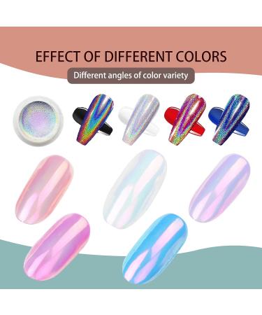 Iridescent Nail Powder Set - Mermaid Chrome Shell Multi Chrome Pigment for Manicure - Buy Online on GoSupps.com