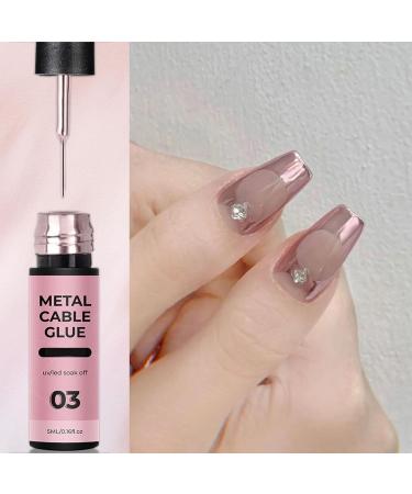 Gel Nail Polish Liner Rose Gold Nail Art Line Gel Soak-Off UV/LED Painted Gel Nail Polish for French Tip Manicure Home DIY Salon Metallic Gel Nail Polish for Fineliner Nail Art - Buy Online on GoSupps.com