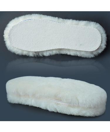 Real Sheepskin Luxury Insoles - Durable & Fluffy | Beige, 2 Pairs US 8.5 - Buy Online on GoSupps.com