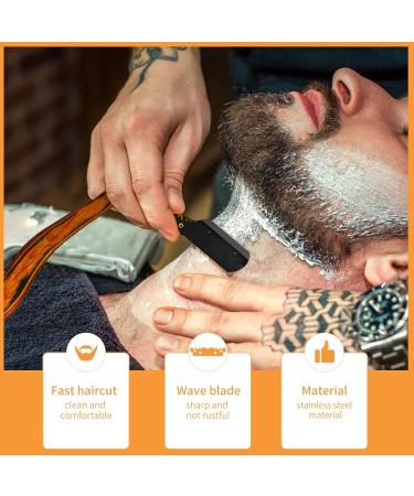 Buy Wooden Straight Razor - Stainless Steel Vintage Barber Razor for Men | Close Shaving Manual Shaver for Barbershop & Salons Black - Buy Online on GoSupps.com