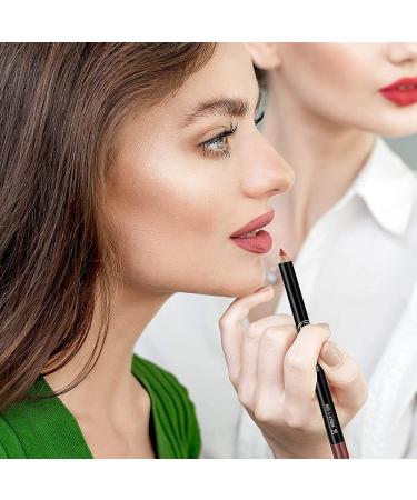 12 Color Matte Lip Liner Set - Waterproof Smooth & Durable Professional Makeup for Women - Buy Online on GoSupps.com