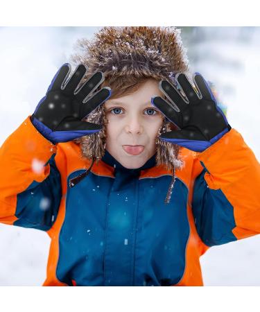 Newcotte Kids Long Cuff Waterproof Winter Gloves - 3 Pairs | Windproof & Warm Mittens for Boys Girls Aged 6-10 - Buy Online on GoSupps.com