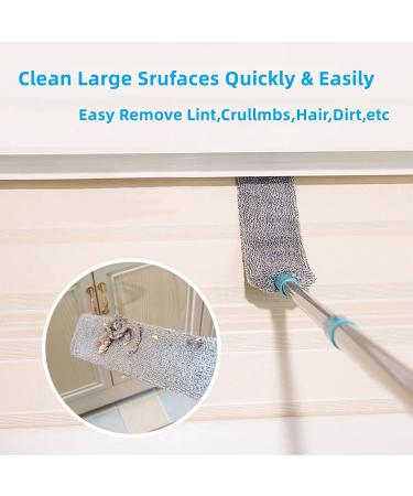 Retractable Gap Dust Cleaner with Extension Pole - Microfiber Duster for Hard-to-Reach Areas - Household Cleaning Duster with 2 Cloths Included - Buy Online on GoSupps.com
