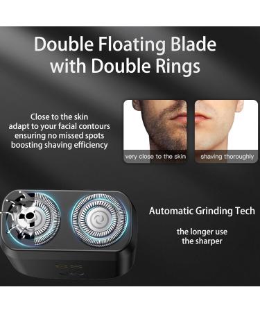 Electric Razor for Men Type-C Rechargeable Mini Electric beard Shaver with LCD Display Cordless Mens Rotary Razor IPX7 Waterproof Wet and Dry Shaver for Home and Travel use Easy to Clean & Carry - Buy Online on GoSupps.com