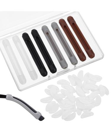 Coheali 24 pairs nose pads glasses pad sleeve nasal cushion for glasses glasses nasal cushion glasses cushions for the ears nasal pieces for glasses ear pads sunglasses pebbles
