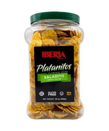 Iberia Saladito Lightly Salted Plantain Chips , 20 Oz.