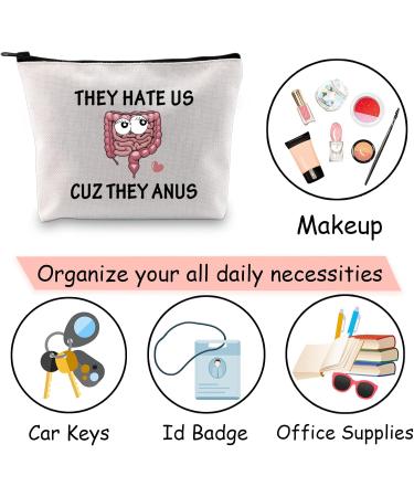 JXGZSO Funny Colon Cosmetic Bag - Perfect Doctor Gifts for Gastroenterologists | Colon Surgery Recovery - Buy Online on GoSupps.com