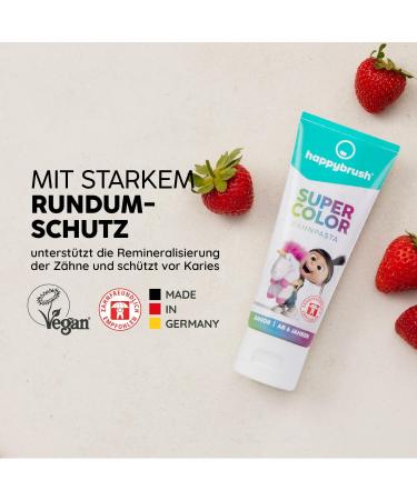  happybrush happybrush SuperBanana Kids Toothpaste with Banana and Mint Flavour - Microplastic Free Children's Toothpaste - Pack of 5 x 75ml - Buy Online on GoSupps.com