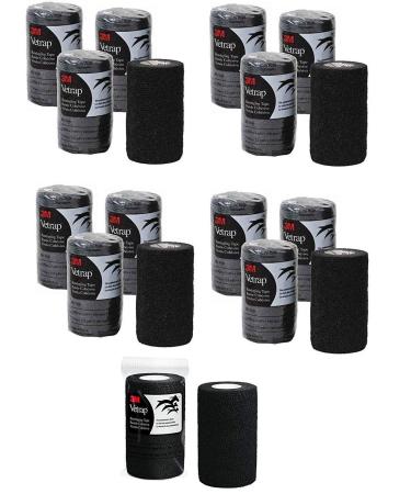 3M Vetrap 4 Bandaging Tape  4x 5 Yards  Black (18)