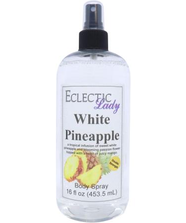 White Pineapple Body Spray (Double Strength) 16 ounces Body Mist for Women with Clean Light & Gentle Fragrance Long Lasting Perfume with Comforting Scent for Men & Women Cologne with Soft Subtle 16 Fluid Ounces (Double Strength)
