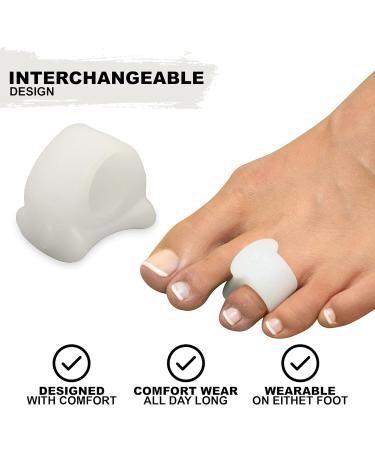 Mars Wellness Gel Toe Separator & Spacers - Bunion & Hammer Toe Corrector - 4 Pack - Small - White - Buy Online on GoSupps.com