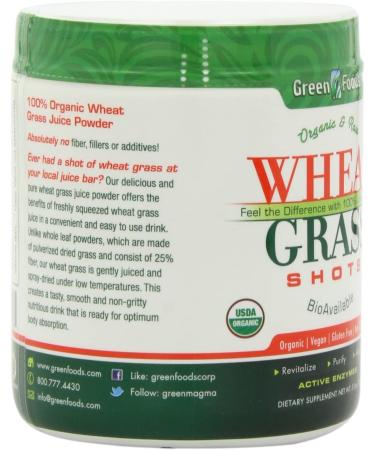 Green Foods Organic Raw Wheatgrass Shots 5.3 oz - Superfood Boost - Buy Online on GoSupps.com