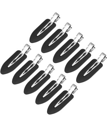 10 pieces no wrinkle hair clip no bend hair clip hair clipping hairpise hairpise makeup hair clip for pony finger waves hairdresser hairpins (black) - Buy Online on GoSupps.com