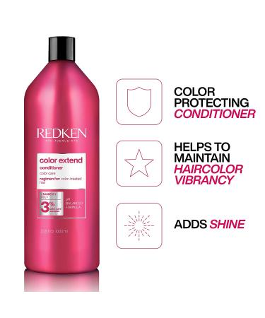 Redken Color Extend Conditioner 33.8 Fl Oz - Detangles, Smooths, & Protects Color - Buy Online on GoSupps.com