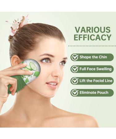 Aquuaera Ice Face Roller Ice Cube Roller for Face Facial Beauty Ice Roller Skin Care Tools De-Puff Eye Bags Reduce Migraine Pain(Green) - Buy Online on GoSupps.com
