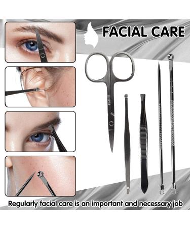 18-in-1 Professional Manicure and Pedicure Kit - Stainless Steel Nail Clippers, Cuticle Trimmer, File, and Scissors in Leather Case - Buy Online on GoSupps.com