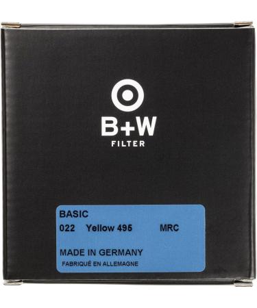 B+W 49mm Yellow MRC 022M Glass Filter - Black & White Photography Essential - Buy Online on GoSupps.com