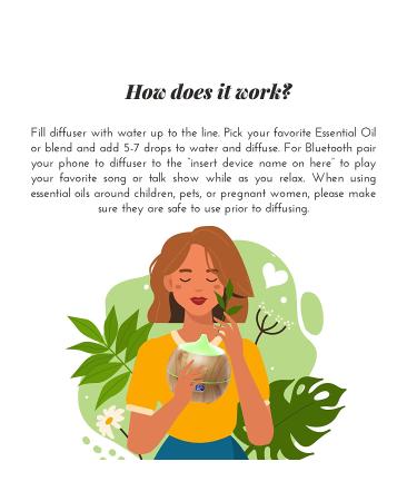 Artnaturals Bluetooth Oil Diffuser - Aromatherapy Essential Oil Diffuser - Buy Online on GoSupps.com