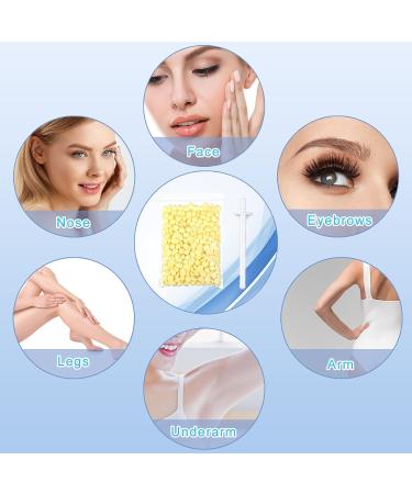 Queekay Nose Wax Kit for Men and Women 50 g Nose Hair Removal Wax with 8 Pieces Safe Wax Applicators for Adult Nostrils Face Ear Safe Easy Quick and Painless - Buy Online on GoSupps.com