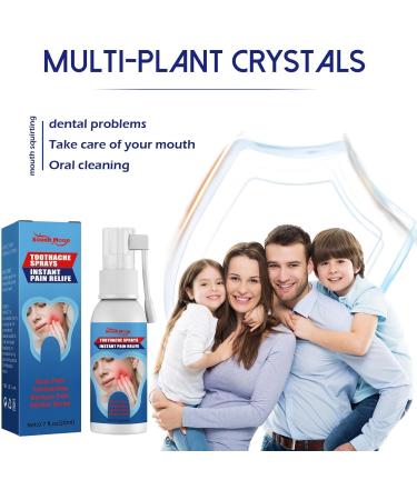 2pcs Toothache Relieving Spray Toothache Relief Spray Oral Care Spray Instant Teeth Treatment Relief Toothache Sprays Toothache Care Spray Freshen Breath and Improve Oral Health Dental Pain Relief - Buy Online on GoSupps.com
