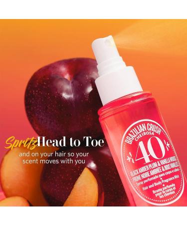 Brazilian Crush Cheirosa 40 Hair & Body Perfume Spray Mist Bundle - Full Size & Travel Size - Buy Online on GoSupps.com