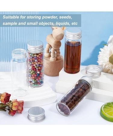 Benecreate 20-Pack 40ml Sealed Glass Bottles with Aluminum Screw Cap - Clear Empty Vials for Samples Weddings & Decoration - Buy Online on GoSupps.com