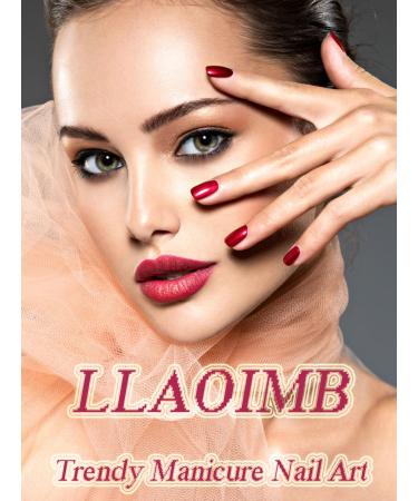 Fall Press on Coffin Nails | Medium Length Acrylic | Maple Leaves Gradient Brown Glitter | Glossy Artificial Nails for Women & Girls - Buy Online on GoSupps.com