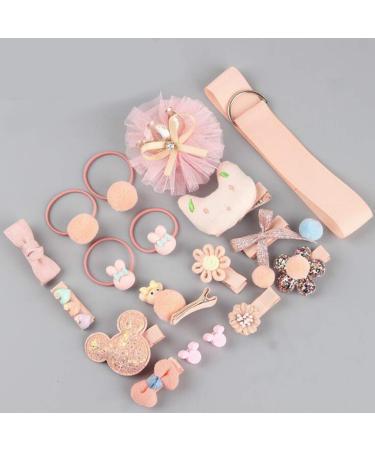 Snowbud 18-part hair clip set for little girls hair ropes hair clips hair accessories for babies girls toddlers children as a birthday present