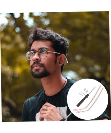 Abaodam 2 Pairs Glasses Accessories - Sunglasses Pads Spectacle Parts Metal Brass Brackets for DIY Temple Repair - Buy Online on GoSupps.com