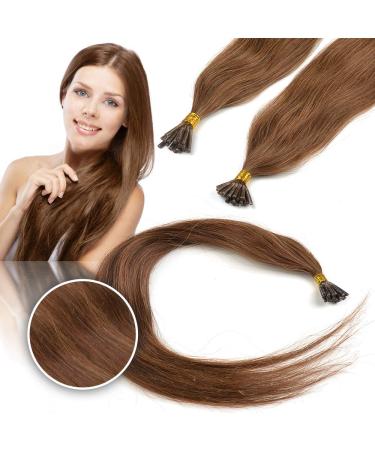 Buy Remy Microring I-Tip Hair Extensions - 20 Strands 10g 45cm (18) Chocolate Brown 4# - Premium Quality Remy Hair for International Shipping - Buy Online on GoSupps.com