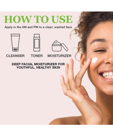 Green Leaf Naturals Face Cream for Women - Moisturizing & Anti-Aging with Aloe Vera, Avocado Oil, Coconut Oil & Vitamin E - Organic Ingredients - Beauty Facial Skincare for All Skin Types - 4 oz - Buy Online on GoSupps.com