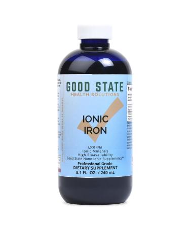 Good State Liquid Ionic Iron (48 servings at 10 mg elemental plus 2 mg fulvic acid - 8 fl oz)