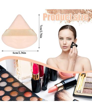 Pimoys 6-Piece Soft Velour Puff Makeup Sponges - Perfect for Loose Powder and Foundation Application - Ideal Gift for Women - Black and Flesh - Buy Online on GoSupps.com