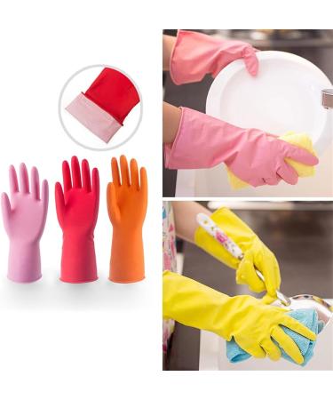 Cleaning Gloves Waterproof Dishwashing Gloves Durable Kitchen Cleaning Household Dishwashing Tools Dishwashing Gloves Yellow-s - Buy Online on GoSupps.com