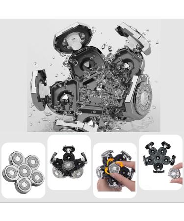 6D Head Shaver Replacement Heads - Electric Razor Blades for Men | Premium Quality Head Shavers - Buy Online on GoSupps.com