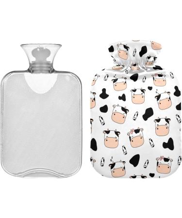 Cute Funny Cow Head Hot Water Bottle | 1L Heat Bottle for Pain Relief | Ideal Heating Pocket for Women - Buy Online on GoSupps.com