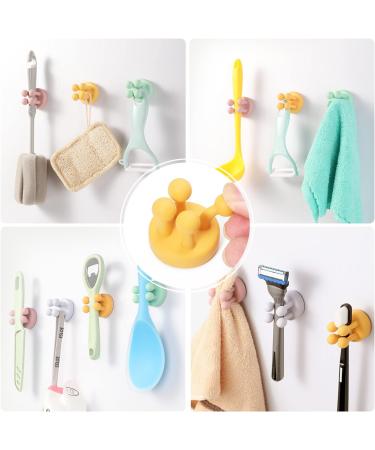 8-Piece Waterproof Toothbrush Holder Set | Adhesive Hooks for Bathroom & Kitchen | No Drilling Required | Funny & Functional Silicone Design - Buy Online on GoSupps.com