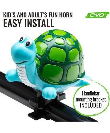 EVO Honk Honk Fun Bike Horn Turtle - Bicycle Honker for Kids and Adults - Buy Online on GoSupps.com