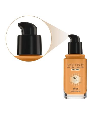 Max Factor Facefinity 3-in-1 All Day Flawless Liquid Foundation SPF 20 - Warm Toffee 30ml | Buy Internationally - Buy Online on GoSupps.com
