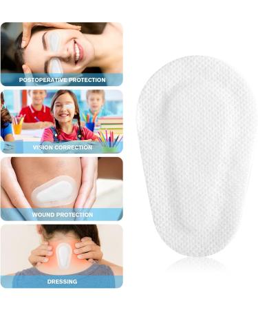 FRCOLOR 20pcs Disposable Eye Pads - Sterile Non-Woven Eye Patch Stickers for Adults & Kids | Soft Self-Adhesive Eye Covers - Buy Online on GoSupps.com