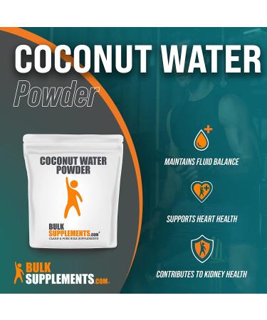 BulkSupplements Coconut Water Powder - Electrolyte Drink Powder - 1kg (2.2lbs) Pack - Coconut Flavor - Hydration Supplement - Buy Online on GoSupps.com