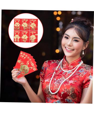ABOOFAN 72 Pcs Year of The Rabbit Red Envelope Chinese Gifts Money Pocket Envelopes Rabbit Year Chinese Red Envelope Red Envelope for The Year of Rabbit Party Supplies Lucky Paper - Buy Online on GoSupps.com