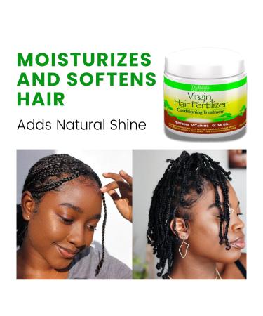 Roots Naturelle Virgin Hair Fertilizer - Strengthen Restore & Promote Rapid Hair Growth - 3 Jars 48oz Conditioning Treatment - Buy Online on GoSupps.com