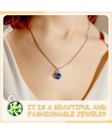 120-Piece Birthstone, Flower, and Bling Charms Set for Jewelry Making - 12 Colors - Buy Online on GoSupps.com