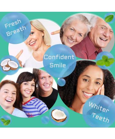 Coconut Pulling Oil - Mint Oil Pulling Mouthwash for Whiter Teeth & Healthy Gums | Natural Oral Care Alcohol-Free (8 Fl.Oz - Buy Online on GoSupps.com