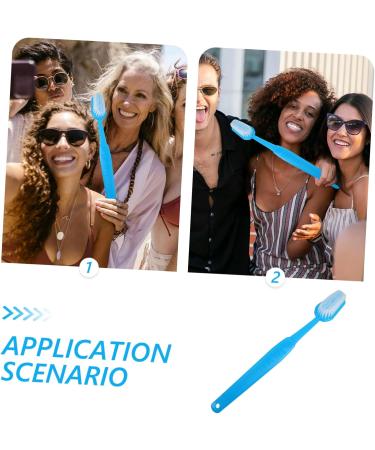 Giant Toothbrush Toy - Oversized Sky-Blue Prop for Halloween Party Decor | 39.50X5.10X3.80CM - Buy Online on GoSupps.com