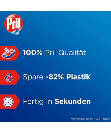 Pril Mix & Clean Citrus Concentrate - 2x120ml Eco-Friendly Dishwashing Detergent | High Fat Solving Power | Clean Dishes in Cold Water | 82% Less Plastic - Buy Online on GoSupps.com