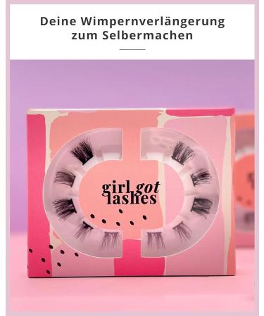Buy GirlGotLashes Mini Box Dear Darling Eyelash Extensions - Long Vegan Handmade 5-7 Days Hold Black Band | International Shipping - Buy Online on GoSupps.com