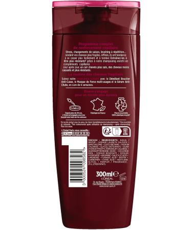 L'Or al Paris - Strength Booster Shampoo for Weakened Hair - Strengthened Lengths Less Visible Scalp - Enriched with Aminexil + Caffeine + Arginine - Elseve Full Resist - 300 ml - Buy Online on GoSupps.com